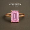 HOUSE OF PADPARADSCHA SOLITAIRE RING