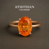 HOUSE OF PADPARADSCHA SOLITAIRE RING