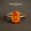 HOUSE OF PADPARADSCHA SOLITAIRE RING