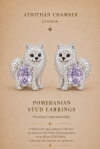 POMERANIAN LOYAL STUD EARRINGS