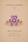 PRETTY PANSY RING