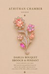 DAHLIA BOUQUET BROOCH & PENDANT