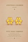 PETIT PANSY EARRINGS