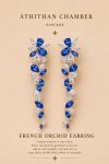 FRENCH ORCHID EARRINGS