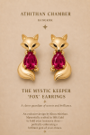 THE MYSTIC KEEPER FOX EARRINGS