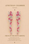 FRENCH ORCHID EARRINGS