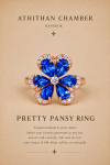 PRETTY PANSY RING