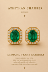 DIAMOND FRAME EARRINGS