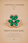 PRETTY PANSY RING