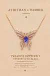 PARADISE BUTTERFLY PENDANT & NECKLACE