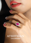 MADAME ROYALE Burma Ruby Cabochon Ring