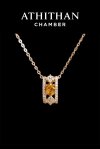 YELLOW Sapphire Necklace