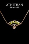 WIND CHARM Green Sapphires Pendant Necklace