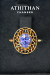 THE EMBLEM OF VICTORY - Violet Sapphire Ring