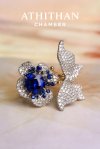 KISS BY BUTTERFLY The ROYAL BLUE Sapphire Ring