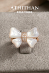 PARISIAN BOW - Mother of Pearl Ring