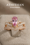 JUBILEE CROWN Padparadscha Sapphire Ring