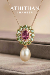 PRINCESS Padparadscha Sapphire Pendant