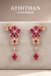 ELYSIA FLORA - Ruby Earrings