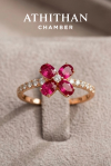 FOUR PETAL - Ruby Ring