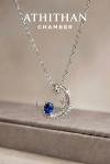 NIGHT WISH - Royal Blue Sapphire Pendant Necklace