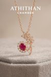 VIVID JARDIN - Ruby Pendant Necklace