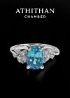 Blue Zircon Ring