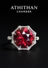 Purple-Orange Tourmaline Ring