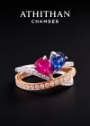 Ruby and Blue Sapphire Ring