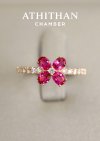 RUBY Flower Ring
