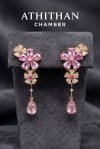 ELYSIA FLORA Padparadscha Earrings