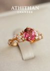 ETERNAL ROSE Padparadscha Sapphire Ring