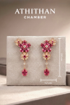 ELYSIA FLORA - Ruby Earrings