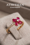 FOUR PETAL - Ruby Ring