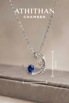 NIGHT WISH - Royal Blue Sapphire Pendant Necklace