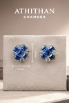 POISE - Royal Blue Sapphire Earrings