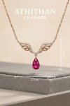 WINGS OF CHARM - Ruby Pendant Necklace
