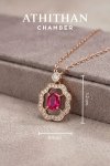 ORIENTAL FRAME -  Ruby Necklace