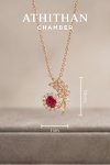 VIVID JARDIN - Ruby Pendant Necklace