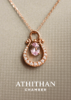 Padparadscha Pendant & Necklace