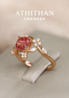 VINE JEWEL Padparadscha Sapphire Ring