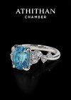 Blue Zircon Ring
