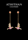LOVEBIRDS Padparadscha Sapphire Earring