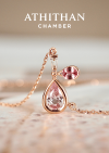 BEAUTY POTION Padparadscha Sapphire Pendant Necklece
