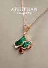 Garnet, Malachite & Mother of Pearl Necklace