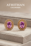THE EMBLEM OF VICTORY | Pink Sapphire Earrings