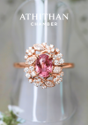 FLOWER PASSAGE Padparadscha Sapphire Ring