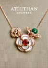 Garnet & Malachite & Mother of Pearl Necklace