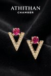 VIVID RUBY Earrings