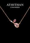 BEAUTY POTION Padparadscha Sapphire Pendant Necklace
